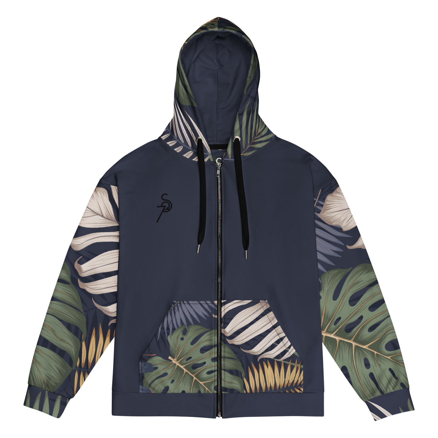 Dark Jungle zip hoodie