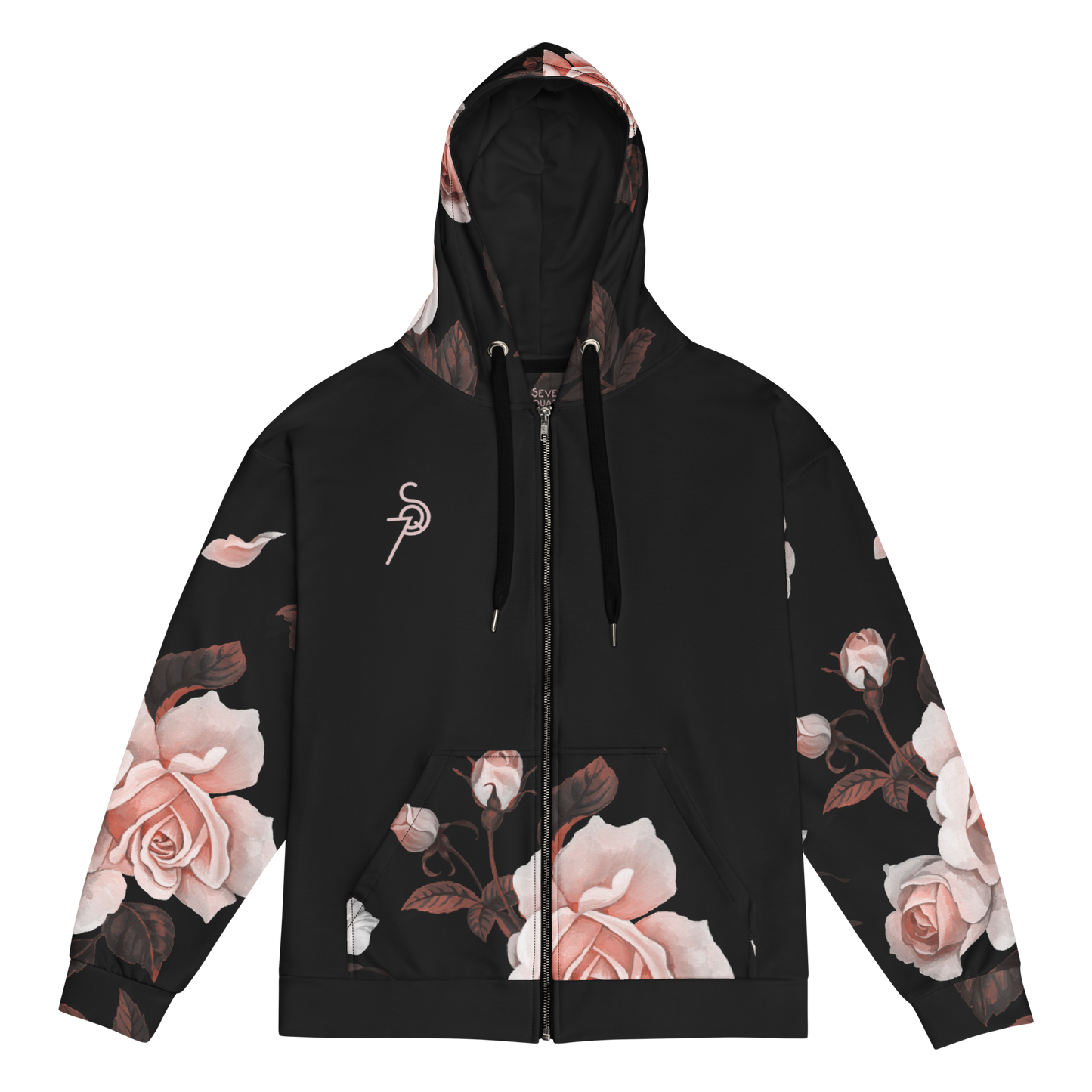 Dark Rose zip hoodie