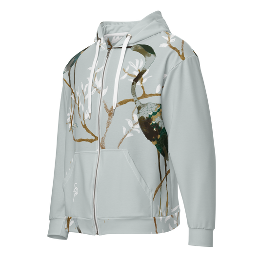 Fresh Crane zip hoodie