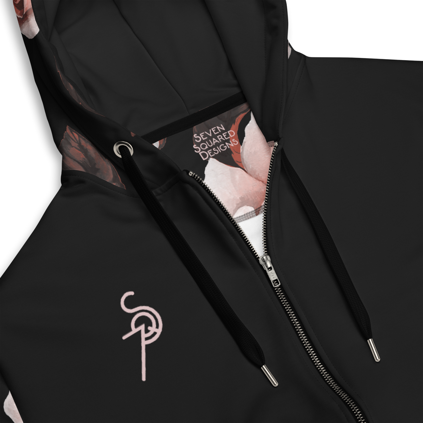 Dark Rose zip hoodie